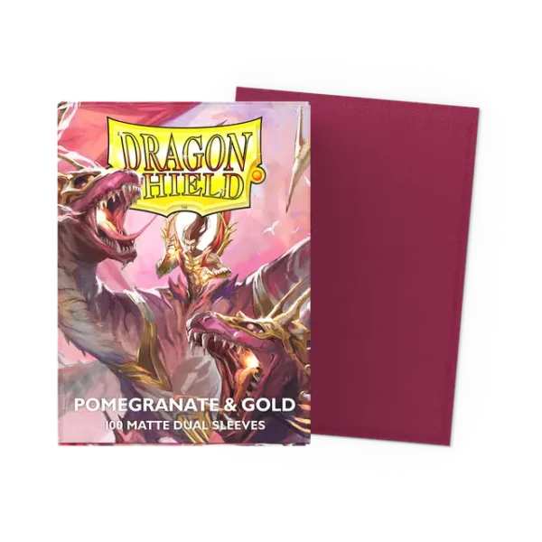 Protège-Cartes Dragon Shield - Matte Dual Pomgranate & Gold (x100)