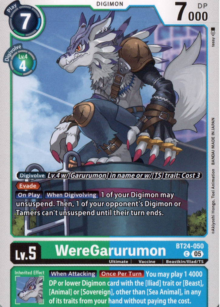 Digimon - WereGarurumon (BT24-050)