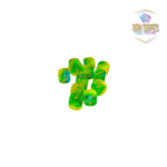 Chessex: Gemini Plasma Green-Teal/orange Luminary 16mm d6 Dice Block (12 dice)