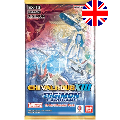 This set features all 13 Royal Knights Digimon, including fan-favorites such as Omnimon and Alphamon. Unlike previous builds, this lineup enables players to construct 13 different decks, each centered around a different Royal Knight.